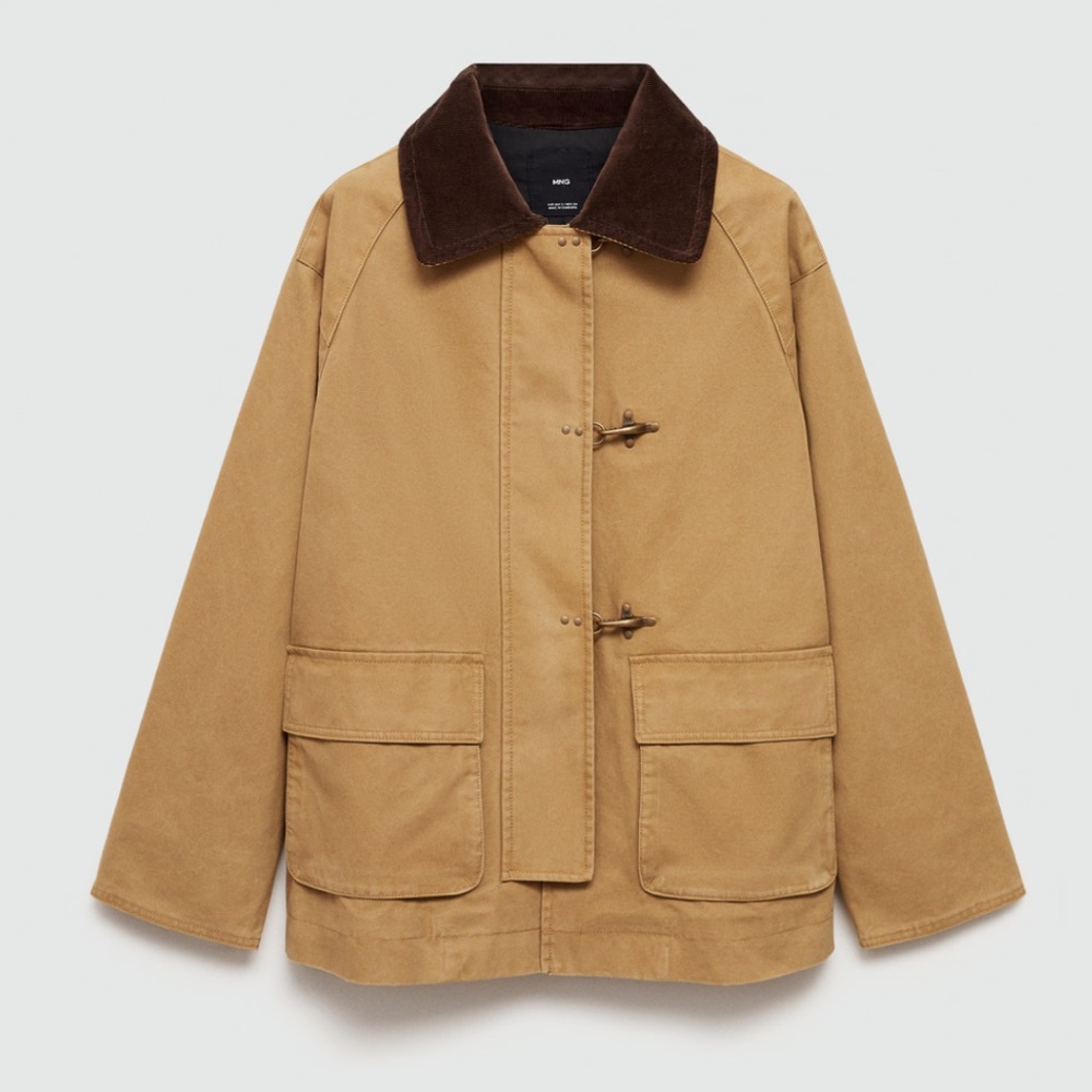 Mango Cotton Parka Barn Jacket